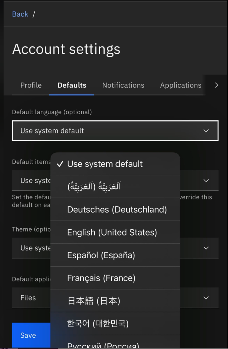 Account Settings